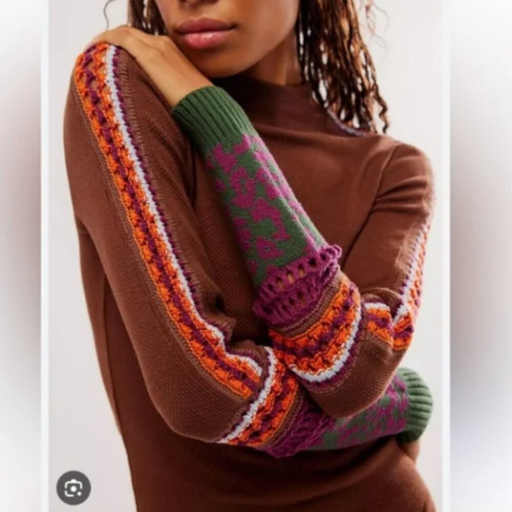 NWT Free People Sienna Switch It Up Cuff Thermal Top